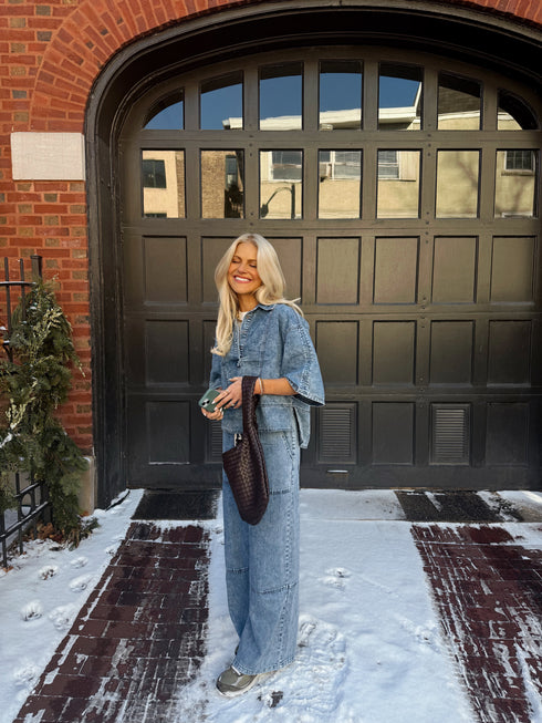 Harlow Denim Top